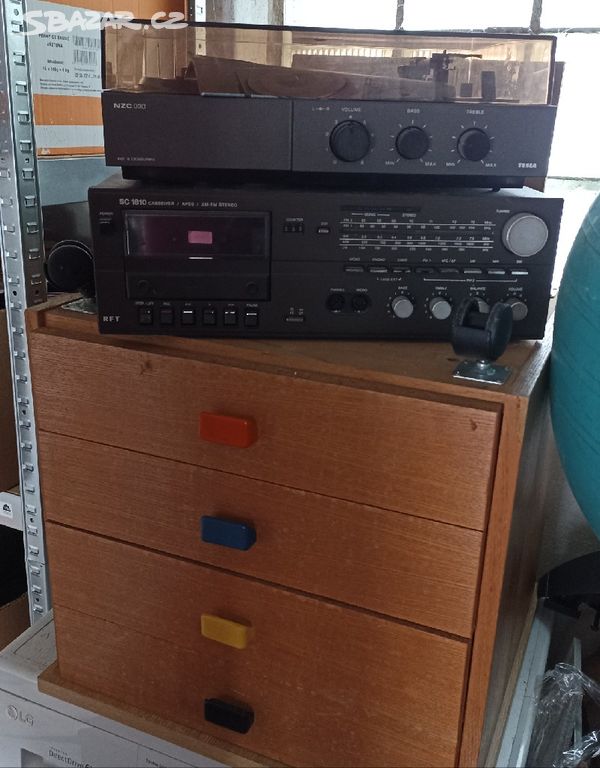 Rádio receiver RFT SC1810 s kaz. přehrávačem NDR